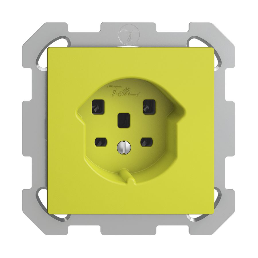 Prise ENC EDIZIOdue T25 16A lemon, bornes à vis