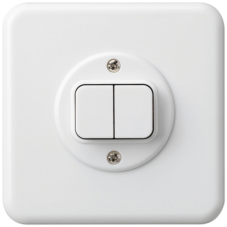 UP-Drucktaster basico W+W/1L weiss