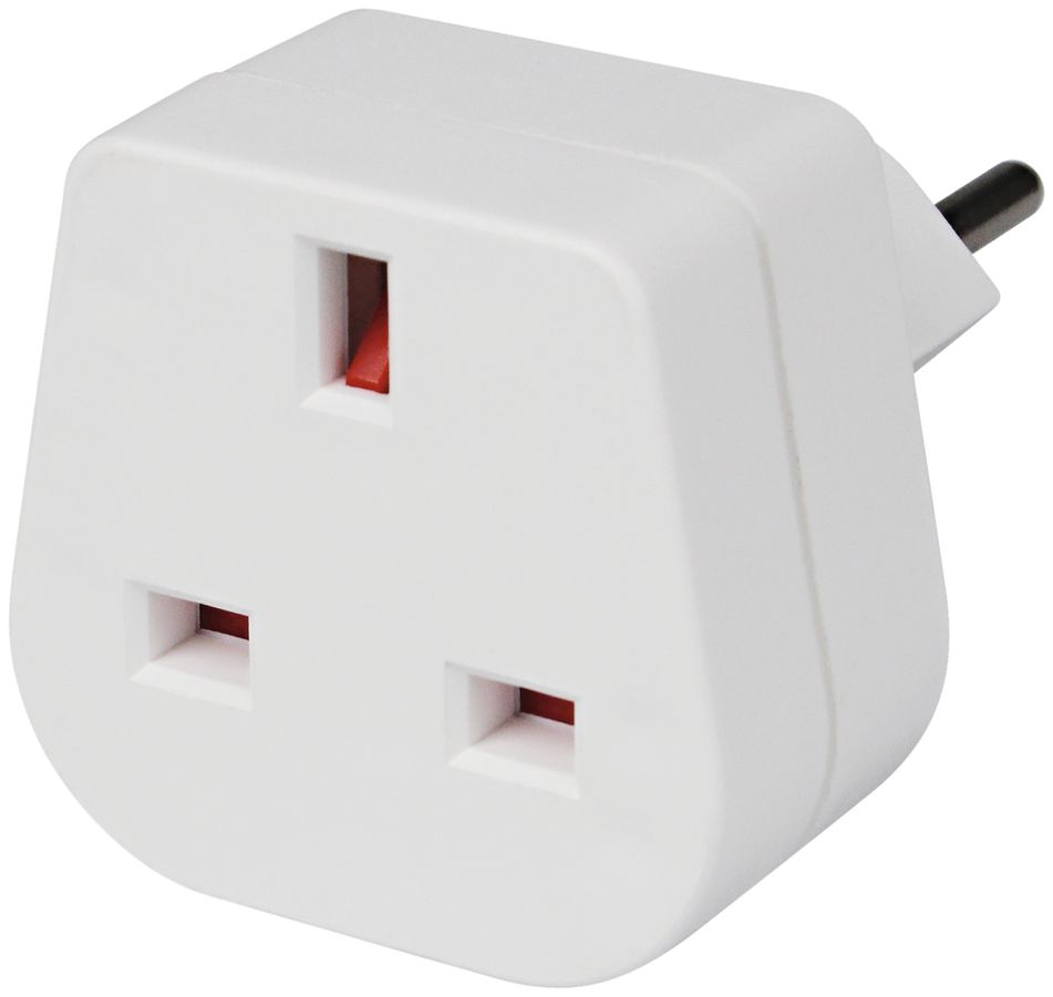 Adapter Steffen GB Kupplung Stecker T12/13 10A mit Sicherung