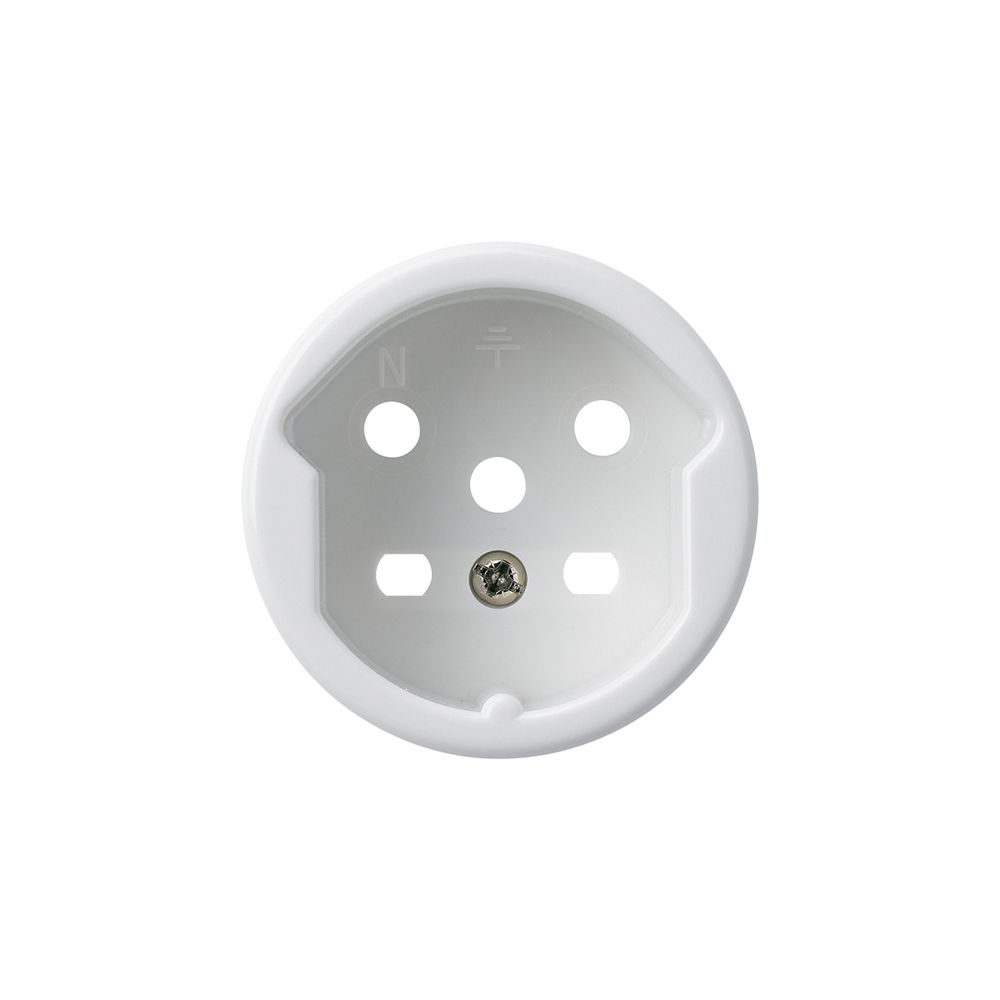 Kit frontal basico pour prise type 15 avec bornes enfichables blanc