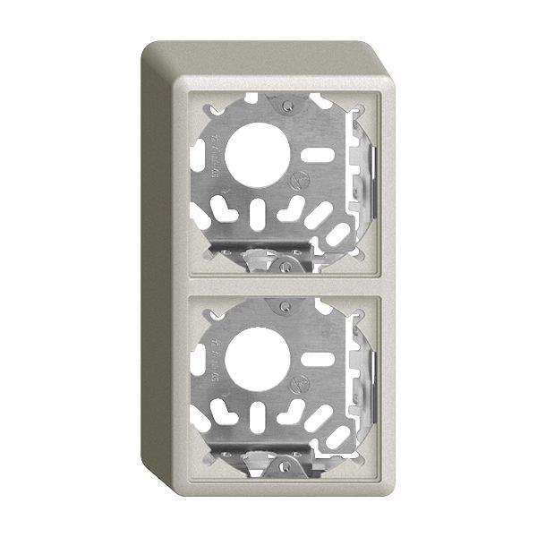 Kappe mit Grundplatte 2×54mm hellgrau für Kombination FX Universal