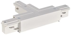 T-Verbinder SLV für AP-Stromschiene EUTRAC 3-phasig, PE links, weiss