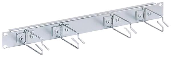 Plaque guide-câbles 19" 1UH acier chromé R&M freenet