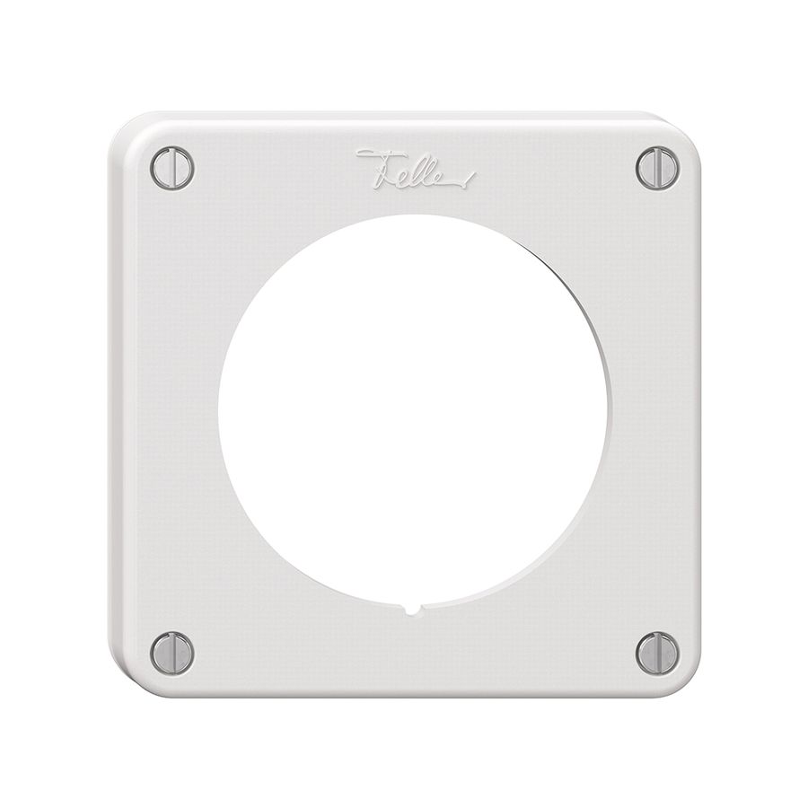 Couvercle NEVO, p.lampe de signalisation, a.vis & joint, a.joint blanc, blanc