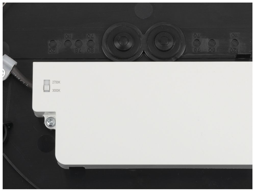 Plafonnier/applique LED SLV DECONA 30 18W 1450lm 927/930 IP44 VAR Ø300 noir