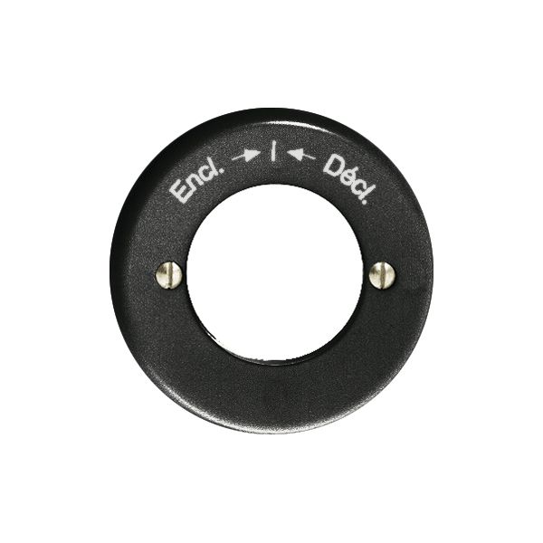 Frontset Encl.-I-Décl.sz für Schlüsselschwenktaster FH