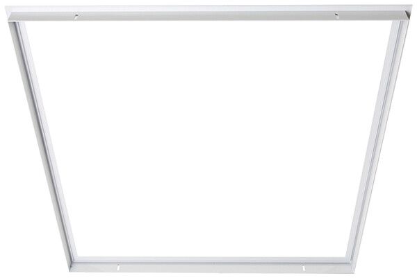 Cadre d'encastrement ESYLUX JUNA 632×632×31mm aluminium blanc