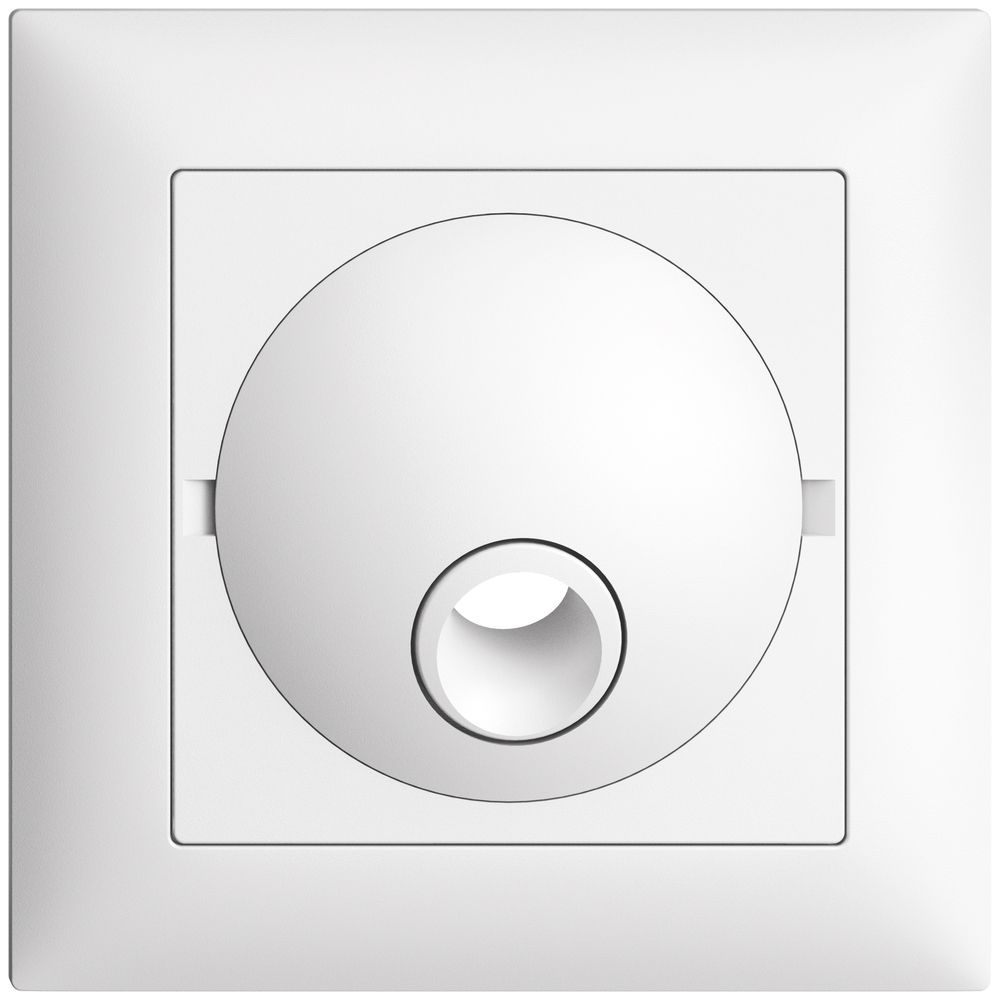 UP-Frontset, EDIZIOdue weiss 88×88mm für Anschlussdose