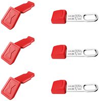 Clips KNIPEX TetheredTool + ColorCode 6 Stück rot 122mm
