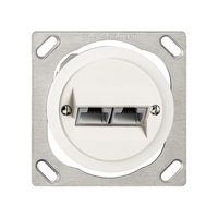 EB-Anschlussdose JK St.2×RJ45 weiss