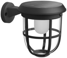 LED-Wandleuchte Philips Radii Solar IR SEN 1.3W 250lm 830 IP44 schwarz