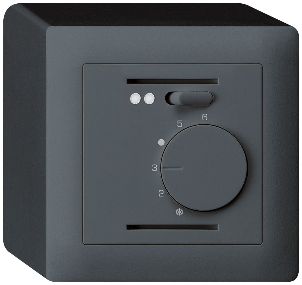 Thermostate d'ambiance AP kallysto anthracite pour plancher chauffant