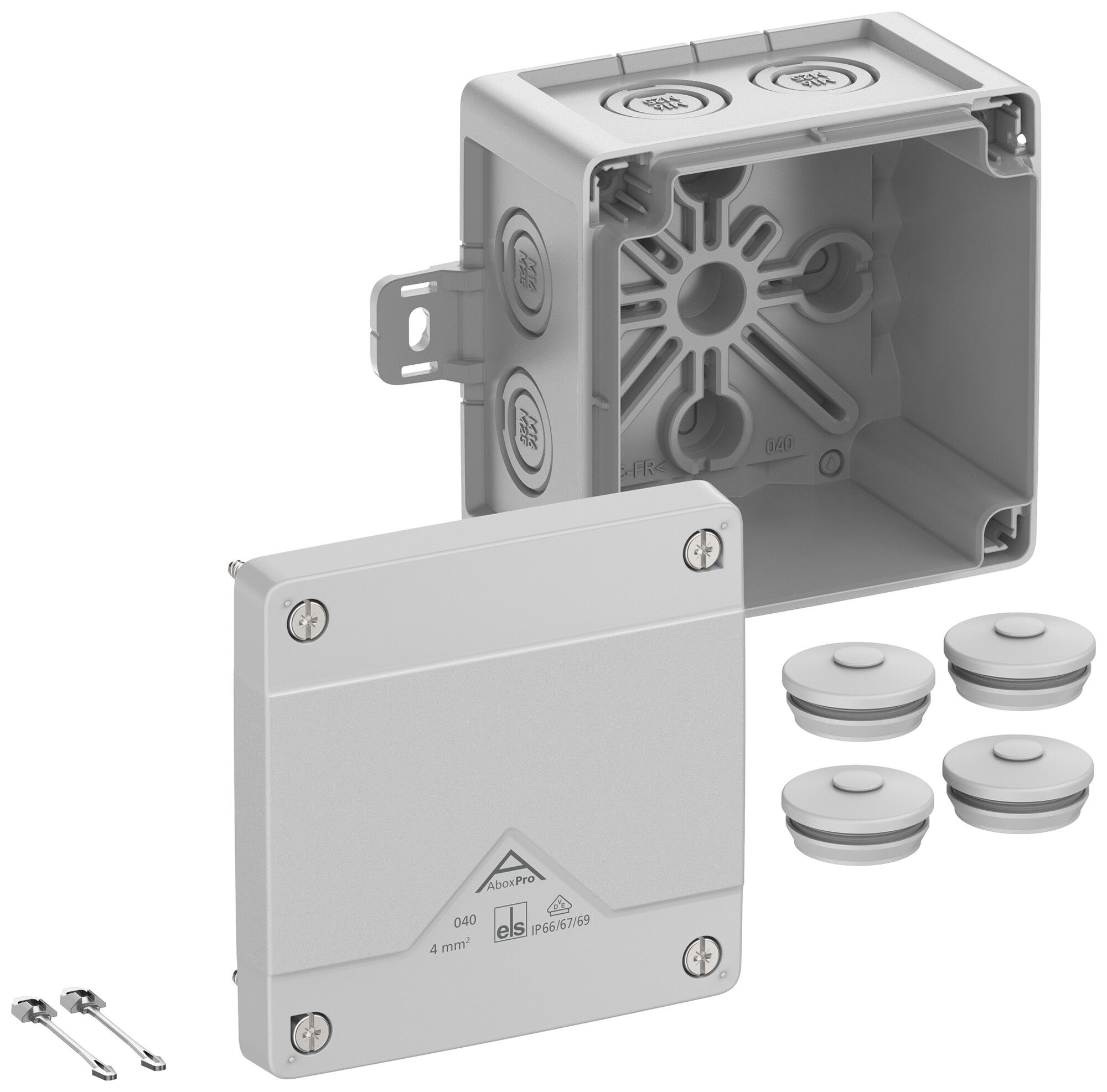 Scatola di derivazione AP Spelsberg Abox Pro 040 AB-L 102×102×70mm IP69 gr