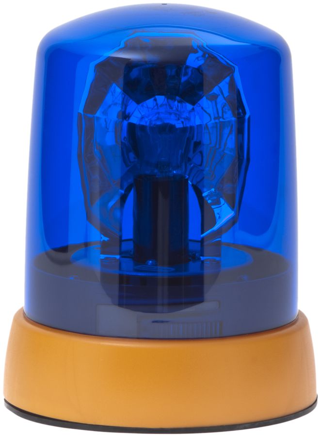 Feu tournant Hugentobler type 94 12VDC 55W/H1 Ø155×194mm bleu
