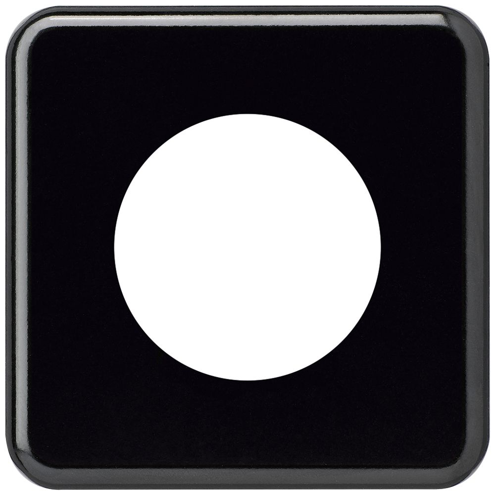Abdeckplatte basico II Ø58mm schwarz