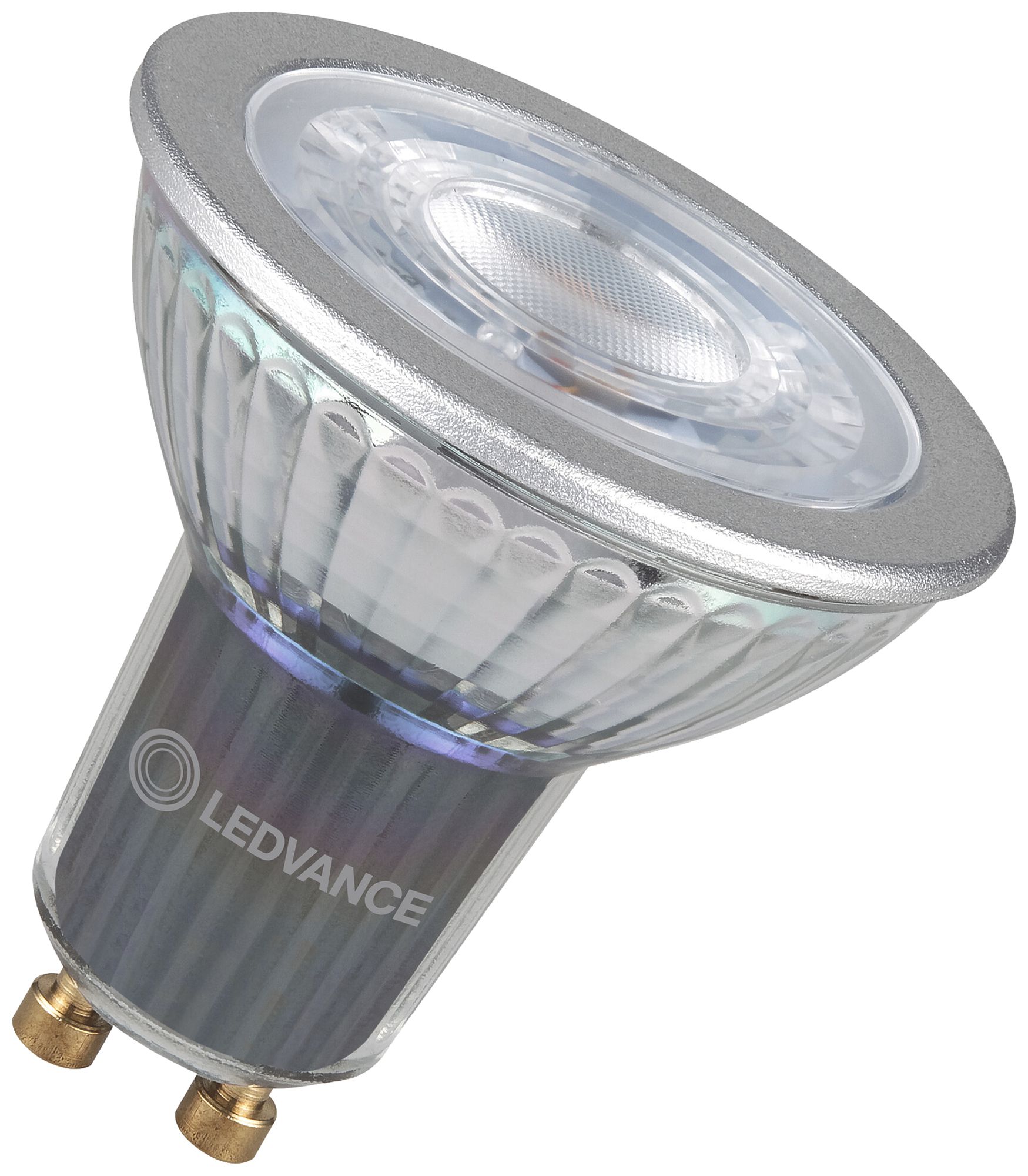 Lampada LED LEDVANCE GU10 9.5W 575lm 3000K REG Ø50×52mm PAR16 chiaro 36°