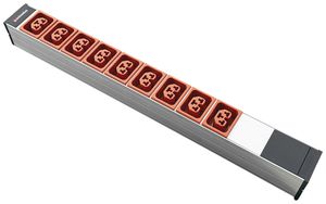 Steckdosenleiste 19" PDU-Line 9×IEXC13/C19 3m CEE16 1HE orange