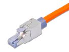 Wirewin Feldmontierrbarer RJ45 Stecker C6A ISO/IEC,toolless, gerade Einführung