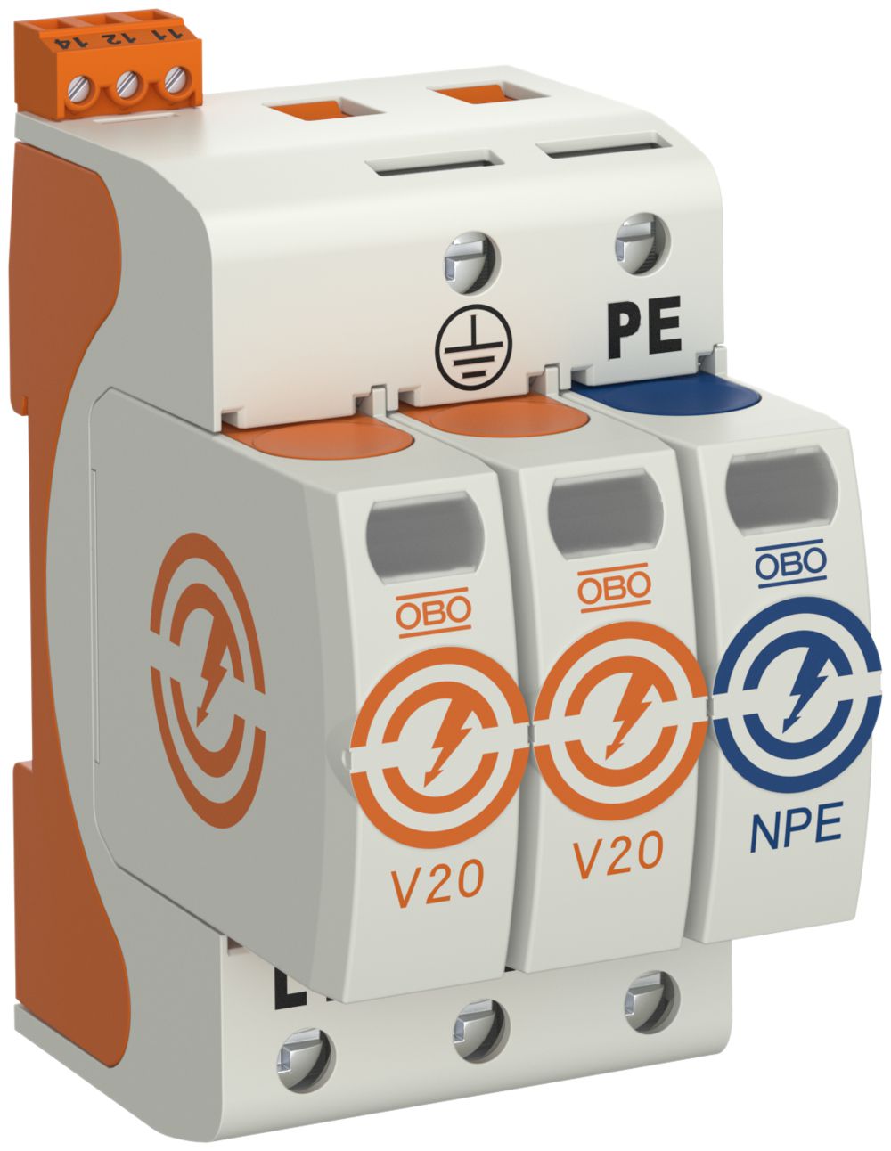 Parasurtension Bettermann V20+NPE+FS 2L, type 2, 280V