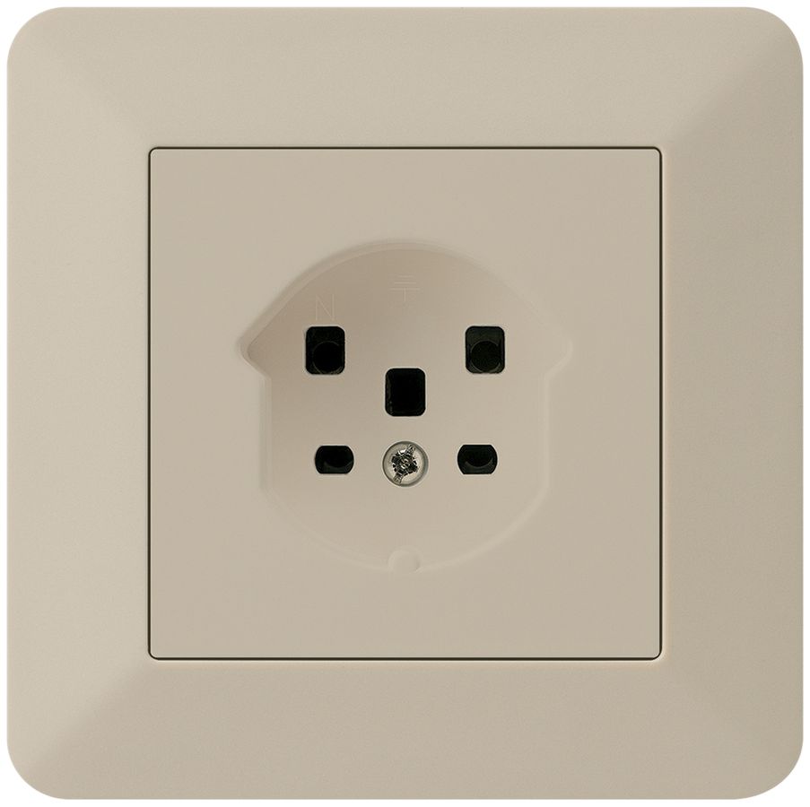 UP-Steckdose HA kallysto.trend Typ 25 mit Steckklemmen beige