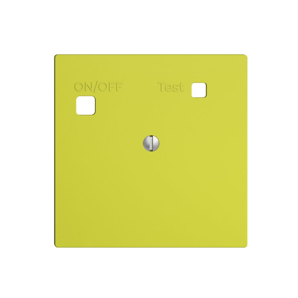 Frontset EDIZIOdue zu FI-Steckdose F, blind, lemon