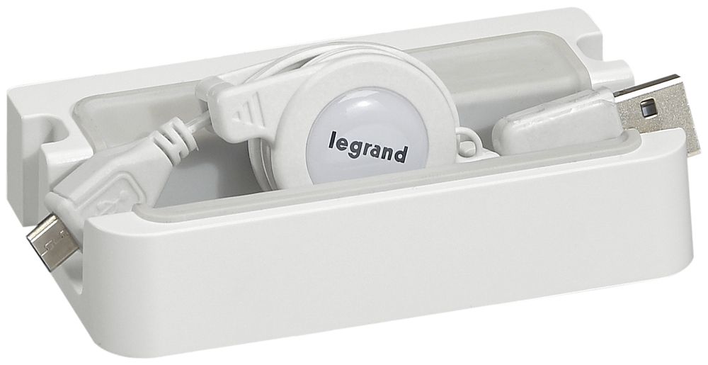 Supporto murale ATO per apparec-chio portatile con cavo USB