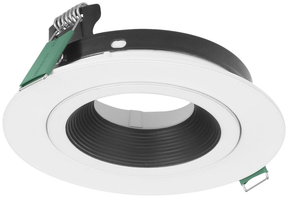 Einbaurahmen LUDOSPOT 50 ROUND TILT, EB-Ø90mm, weiss/schwarz