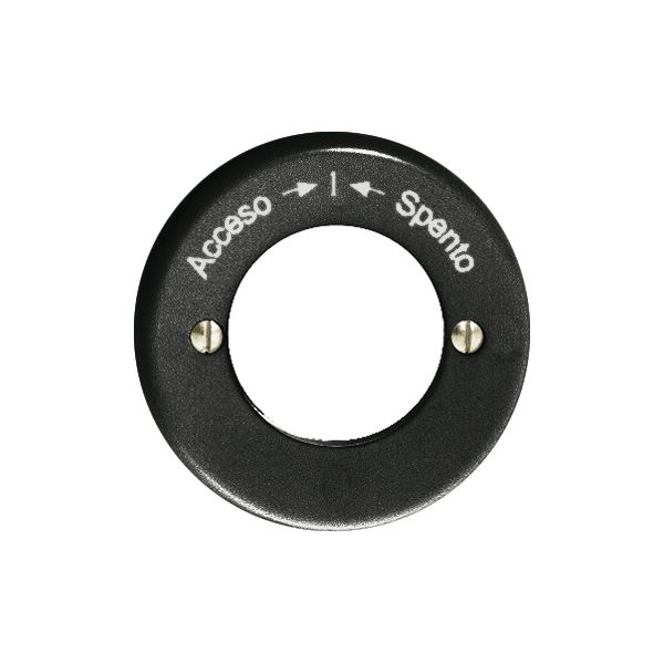 Kit front. Accesso-I-Spento pour contact rot.imp.à clé noir