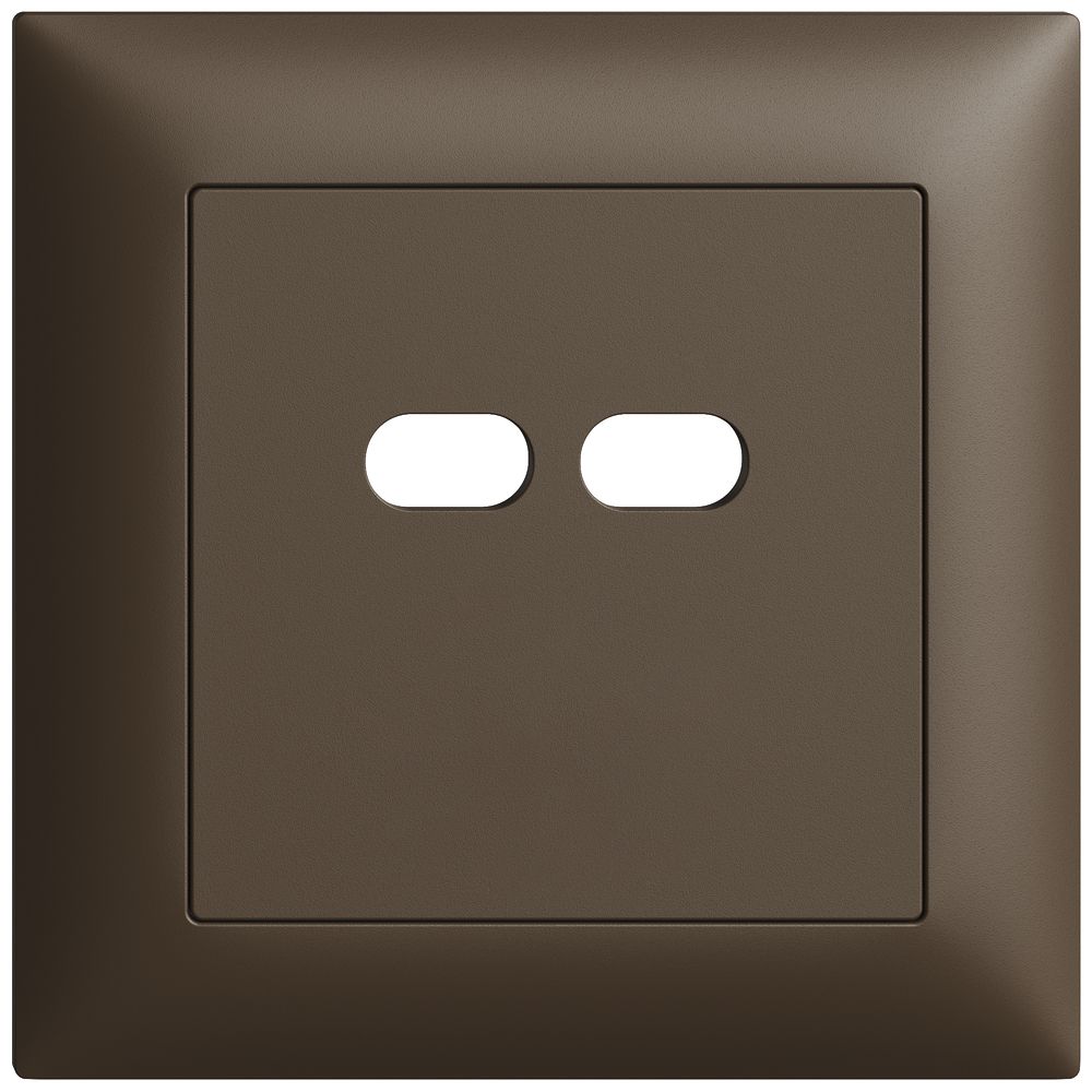 UP-Montageset Feller EDIZIOdue für Steckdose USB 18W 2×Typ C coffee