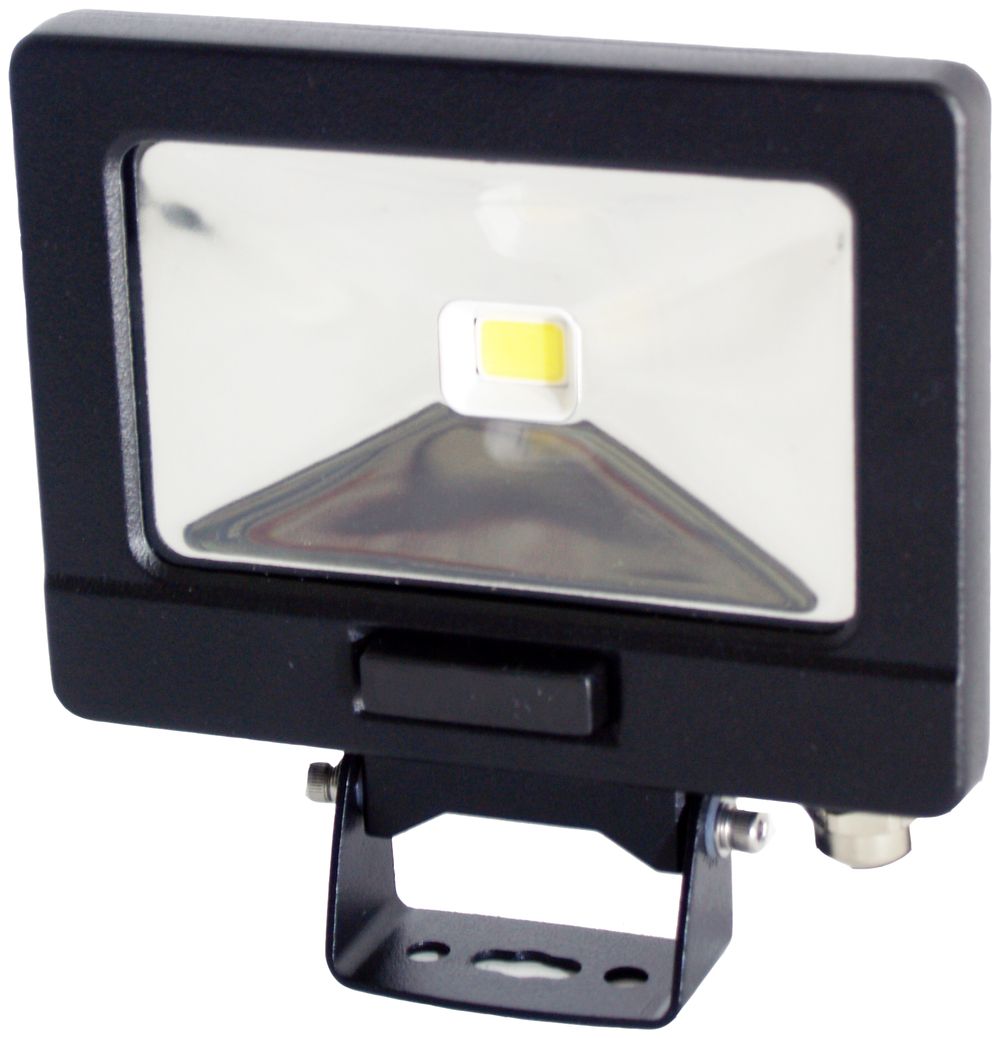 Proiettore LED ELBRO 10W con rilevat.d.movim.e telecom., nero