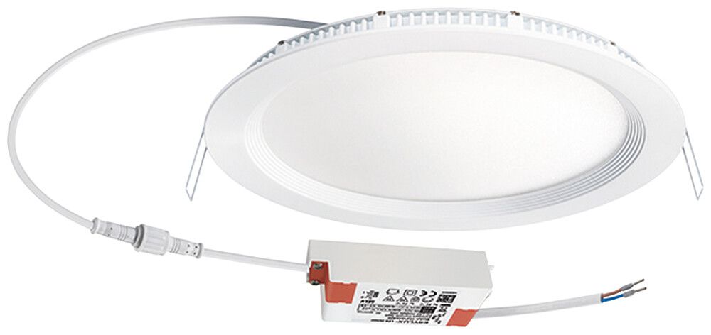 Downlight LED ESYLUX ELSA-2 Ø240 ON/OFF 18W 4000K, 1750lm, blanc