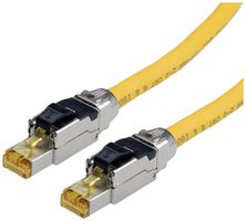 Patchkabel RJ45 ROLINE Solid Kat.8.1 S/FTP AWG22 LSZH gelb 1m