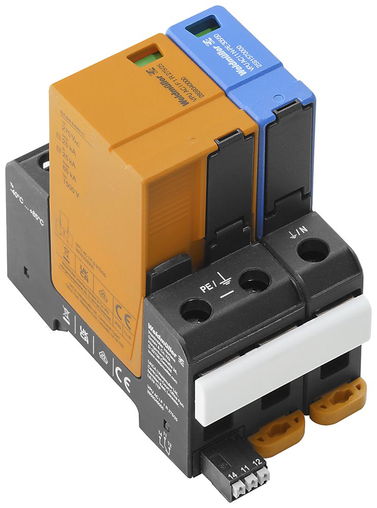 Parasurtension Weidmüller VPU AC I F 1+1 R 275/25