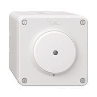 NAP-Leucht-Druckschalter NEVO m.Frontlinse LED gelb, S3/1L, ws, m.weisser Membr.