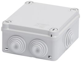 AP-Abzweigdose GEWISS 120×120×58 Schnellverschlussdeckel IP55 hf grau