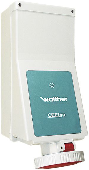 AP-Wandsteckdose CEEtyp 5L IP67, 125A, 6h