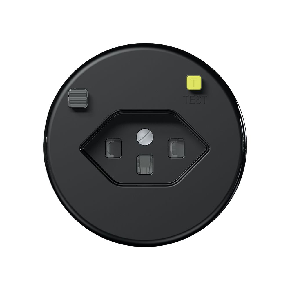 UP-FI-Steckdose CLASSIC E T23 30mA, shutter, schwarz