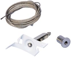 Abhängeset DOTLUX für 3-Phasen-Schiene PRO, Seil 1.5m, weiss