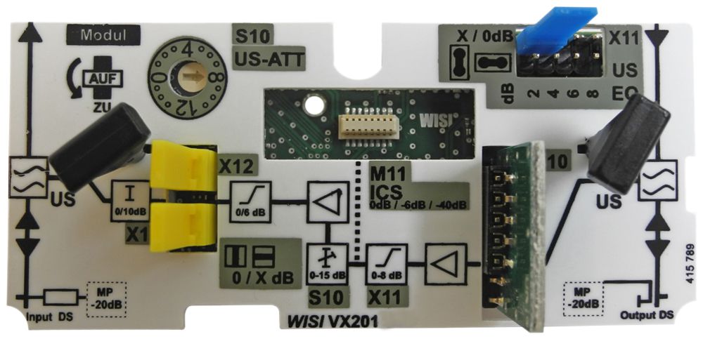 Module de voie de retour WISI VX201 204MHz pour amplificat.BK