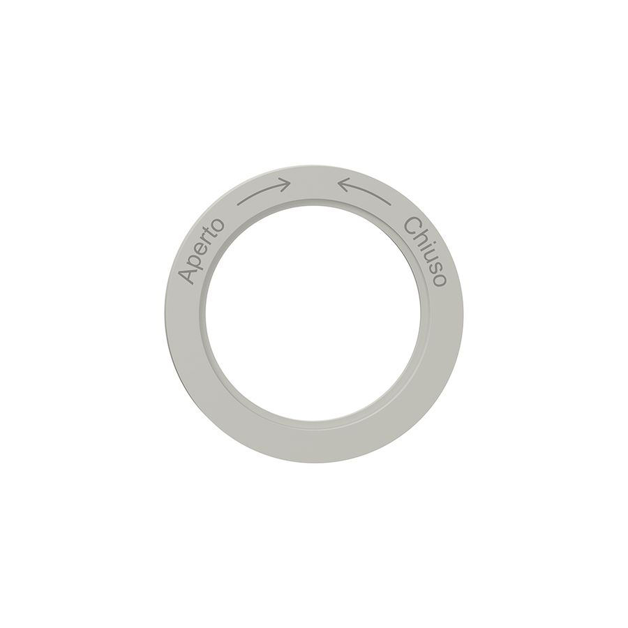 Disque indicateur NEVO, p.interrupteur rotatif, Aperto-> <-Chiuso, gris clair