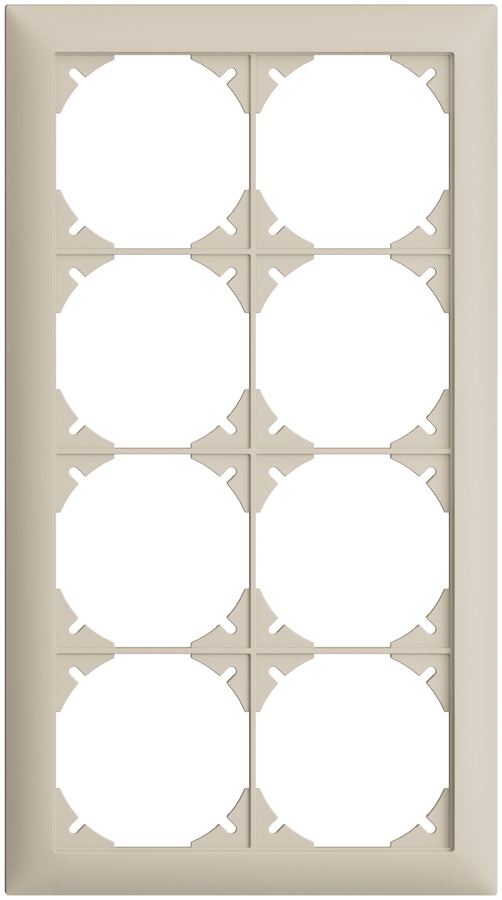 Abdeckrahmen EDIZIOdue 4×2 crema