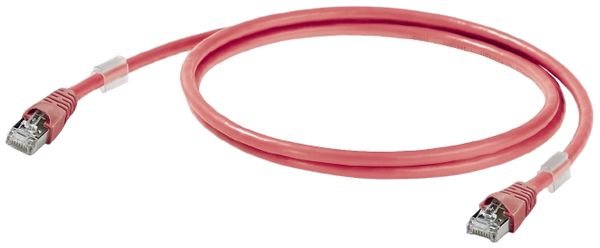 Patchkabel Weidmüller CabinetLine Cat.6 LSZH RJ45/RJ45 2m rot
