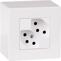 Presa AP ATO 2×T13 bianco grd.I