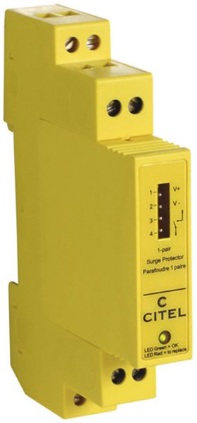 Parasurtenseur AMD Flury DLATS 5kA 6VDC, 1×2 fils 0.4…1.5mm²