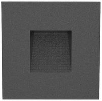 EB-LED-Wandleuchte DOTLUX EASYSTAIR 1.5W 70lm 3000K IP44 82×82mm schwarz