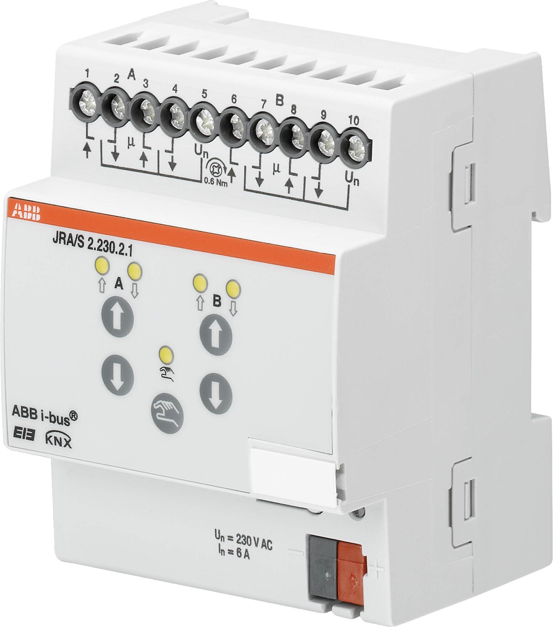 Actionneur de jalousie KNX AMD 2-fois 6A 230VAC, manuel