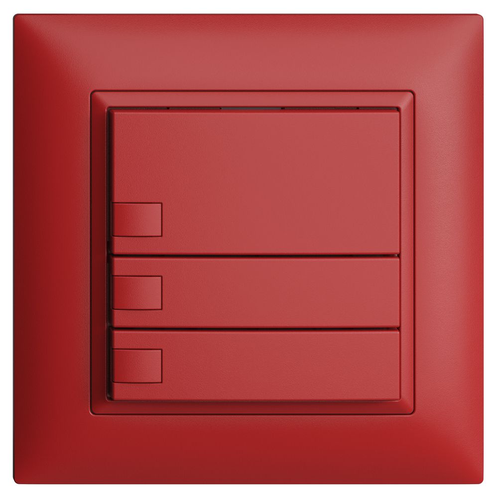 Poussoir KNX RGB ENC EDUE FMI, 250mW, s.LED, 3×poussoir, comm.1×touche, ber