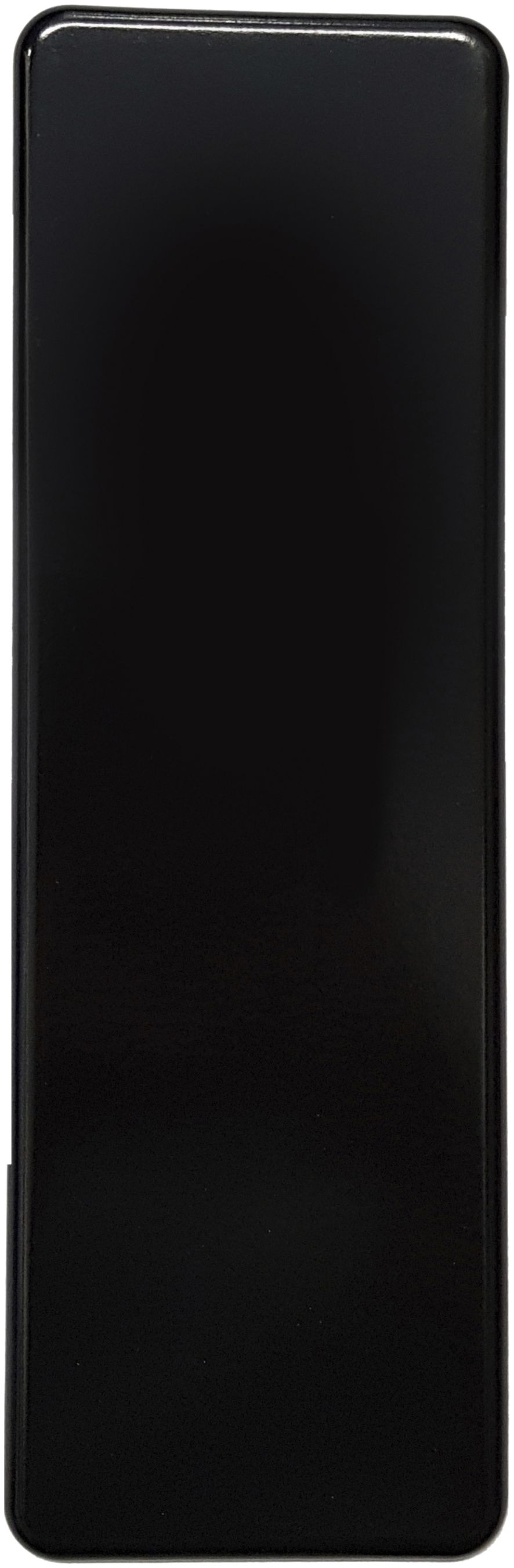 Plaque de recouvrement 4×1 sans alésage noir