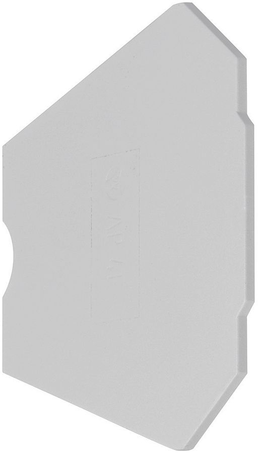 Abschlusswand Hager für KXA04VB, KXA04LX grau