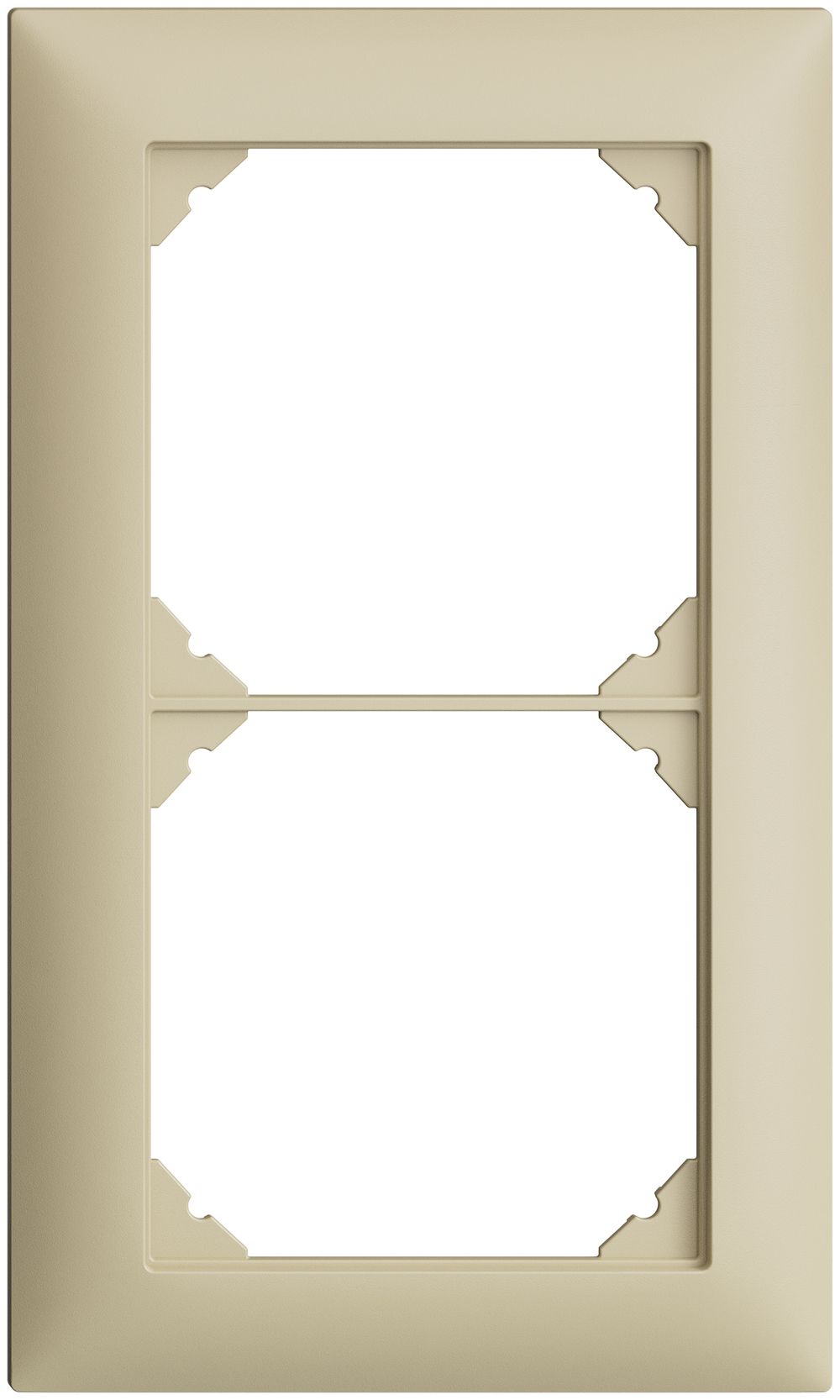 Abdeckrahmen EDIZIOdue 1×2 vanille